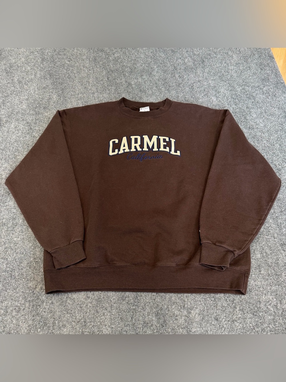Champion Brown 'CARMEL' Crewneck Sweatshirt